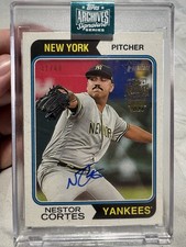 23-24 Topps Archives Baseball Nestor Cortes on-card Auto Heritage  /68 YANKEES