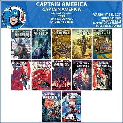 Captain America (2025) #1 2 3 4 5 6 7 8 9 10 11 12 Marvel Comics COVER SELECT