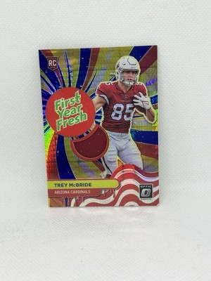 2022 Panini Optic TREY McBRIDE First Year Fresh Holo Patch FYF-TM RC ...