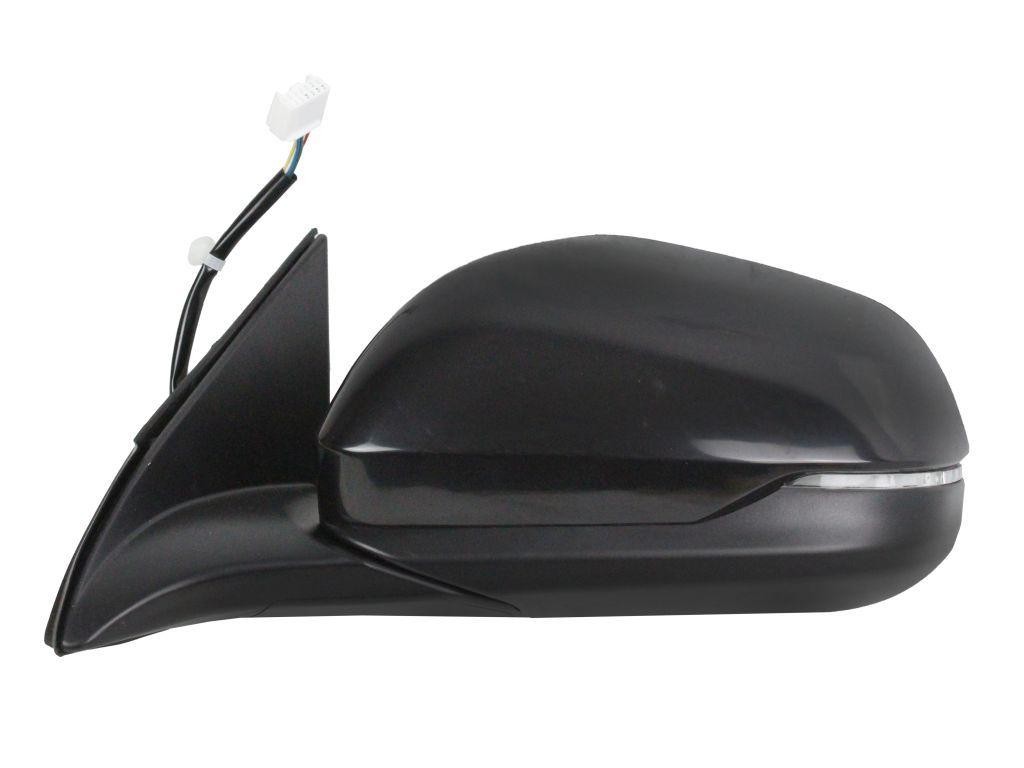 ABAKUS Left Convex Heated Electric Side Mirror 1401M01 For Honda Black w Blink