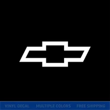 Chevy Bowtie Logo Vinyl Decal Sticker | Chevrolet Truck Car Window Graphic