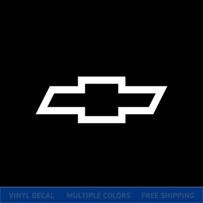 Chevy Bowtie Logo Vinyl Decal Sticker | Chevrolet Truck Car Window Graphic