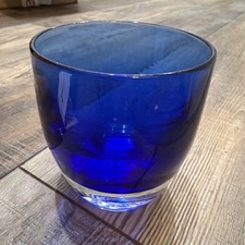 Glassybaby Blue Votive Glass Candle Holder