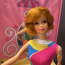 Vintage Barbie tnt doll copper  flipStacey /original  swimsuit.Peachy gorgeous!