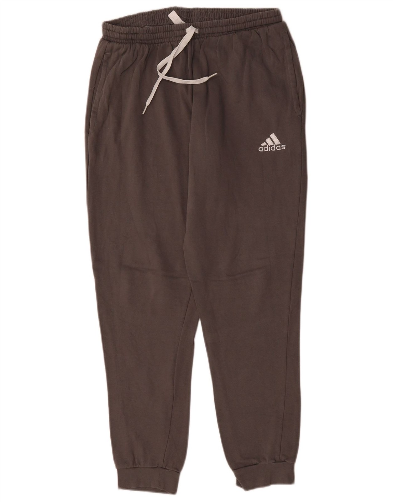 Adidas Mens Tracksuit Trousers Joggers Medium Grey Cotton XA14