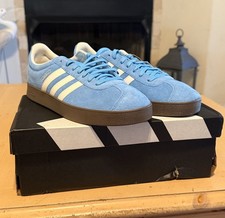 Adidas VL Court 2.0 Men's Running Shoe Size 9 Blue Suede