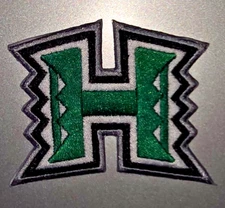UNIVERSITY OF HAWAII Embroidered Iron/Sew On Patch 3"X2.5" SHIPPED FROM USA