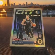 2023-24 Panini Hoops Premium Stock - City Edition Luka Dončić #23 Silver Prizm