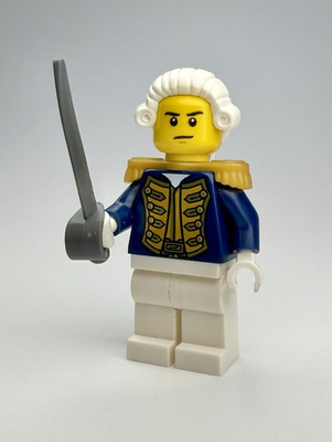 #ad LEGO® Pirates Admiral Minifigure w Sword Head 6123602 70413 The Brick Bounty $35.99