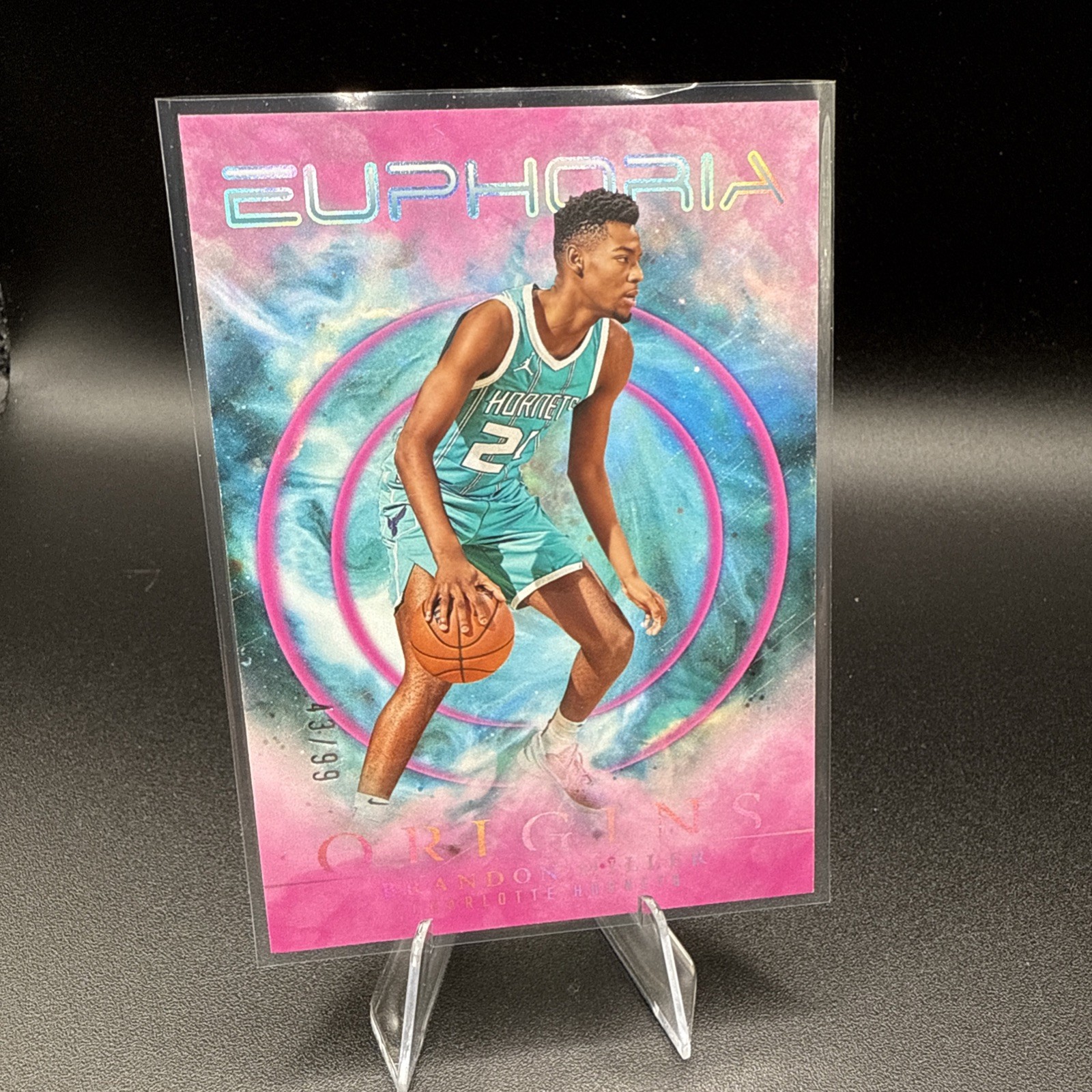 2023-24 Panini Origins - Euphoria Pink #5 Brandon Miller /99 (RC)