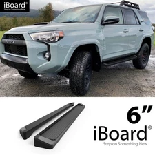 APS Running Board Step 6in Aluminum Black Fit Toyota 4Runner SR5 TRAIL 14-24
