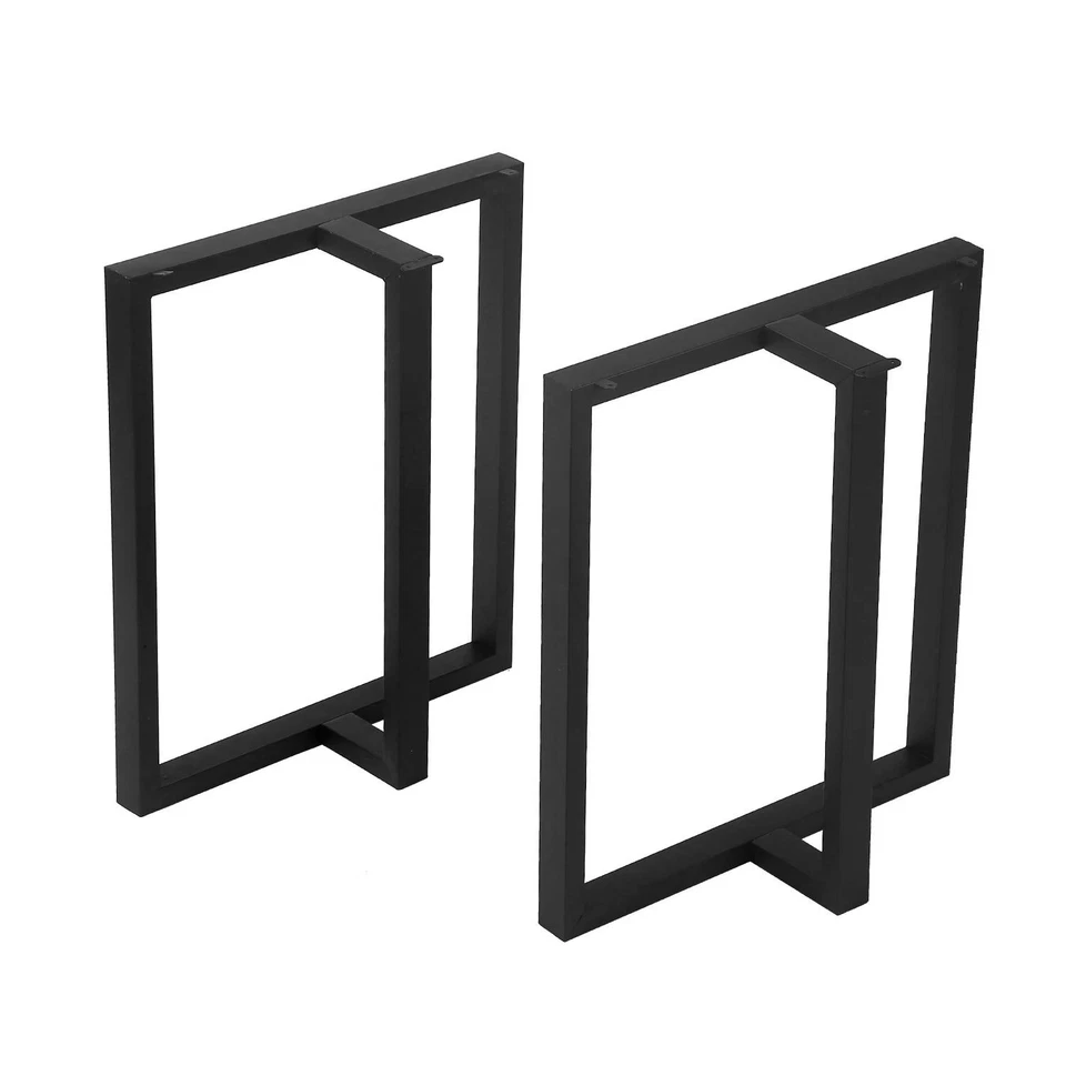 Patas de mesa rústicas en forma de T metal resistente 28" altura industrial hágalo usted mismo Foto 3 de 4