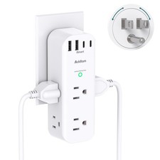 Surge Protector Wall Outlet Extender, Multi Plug Outlet with Rotating Plug, 6 AC