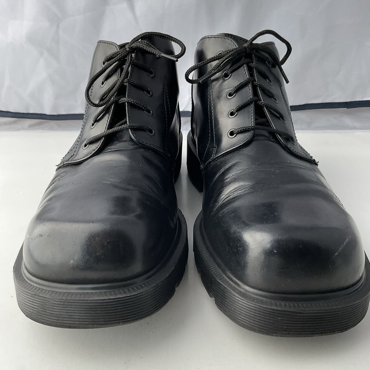 Vtg 90s Dr. Martens Doc 8752 Square Toe Leather Chunky Boots Men's