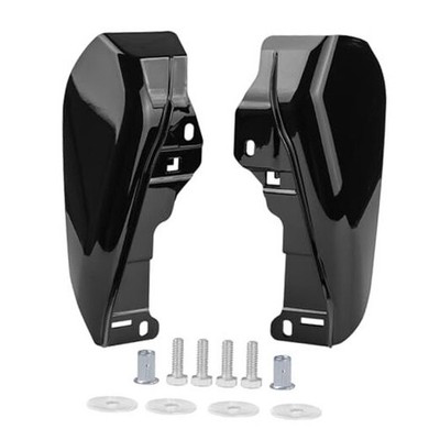 Black Mid-Frame Air Deflector Heat Shields Deflector for Harley Gloss Black