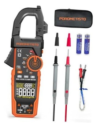 Inrush Clamp Meter with Flashlight,Clamp Multimeter,T-RMS 6000 Counts 600A CM06