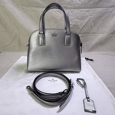 Kate Spade New York Cameron Street Lottie Satchel in Anthracite RARE Pewter