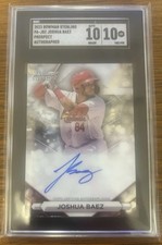 2023 Bowman Sterling - Prospect Autographs Joshua Baez #PA-JBZ (AU, RC) SGC 10