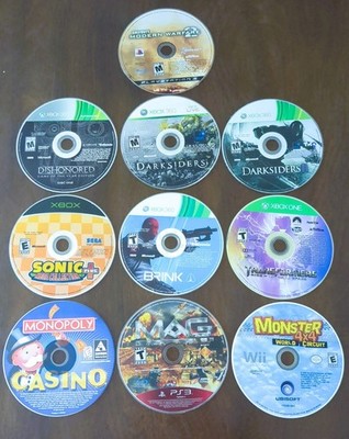 Video Game Lot of 10 - LOOSE Discs, Mixed Conditions (Most are Great), UNTESTED