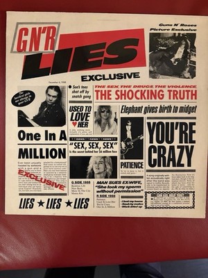 Guns N' Roses - GNR Lies LP (1988) - Erstpressung - UNZENSIERT - Top Sound!