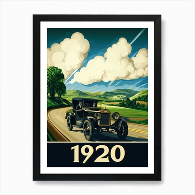 Aihrgdesign A Retro Industrial Post Gerahmtes Wandbild Poster Leinwanddruck Bild