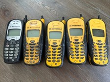 Lot of 5 - Vintage Yellow Motorola Nextel i700 Plus Cell Phone Wireless Mobile