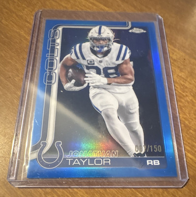 COLOR MATCH Topps 2025 Topps Chrome Jonathan Taylor Colts Numbered 7/150 #130