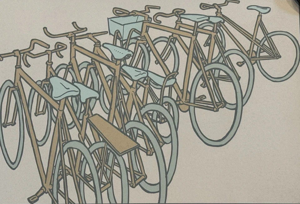 Плакат Jay Ryan экраны и спицы 2011 велосипед велосипед художественная печать S/# 60 окружающая среда - Изображение 4 из 4