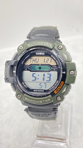 CASIO ALTIMETER TWINTWIN SENSOR DIGITAL QUARTZ SGW-300H MEN'S FULL WORKING  - Picture 3 of 19