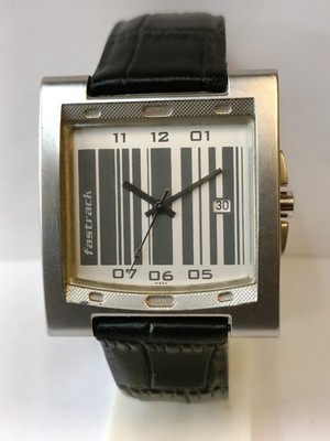 FASTRACK QUARTZ WHITE & GRAY DIAL 1229SSA INDIA MEN'S WORKING CONDITION