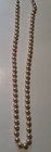 Vintage MONET Faux Pearl Necklace, Single Strand Cream 30" Long — photo 4