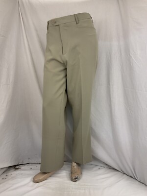 Report Collection Pants 36x29 Beige Poly Stretch Flat Front Report Collection Pants 36x29 Beige Poly Stretch Flat Front