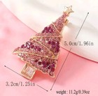 Christmas Tree brooch pin Pink Fashion Jewelry Fast Free Ship 2 Inch
