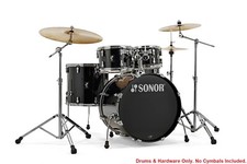 Sonor AQ1 Piano Black Stage 22x17.5/10x7/12x8/16x15/14x6 Birch Drums & Hardware