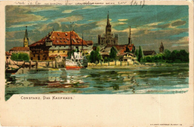 Old postcard postcard Constanz Das Kaufhaus GERMANY (920195)