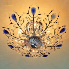 LED Crystal Chandelier Lighting Ceiling Lamp Fixtures Dining Room Ceiling Light
