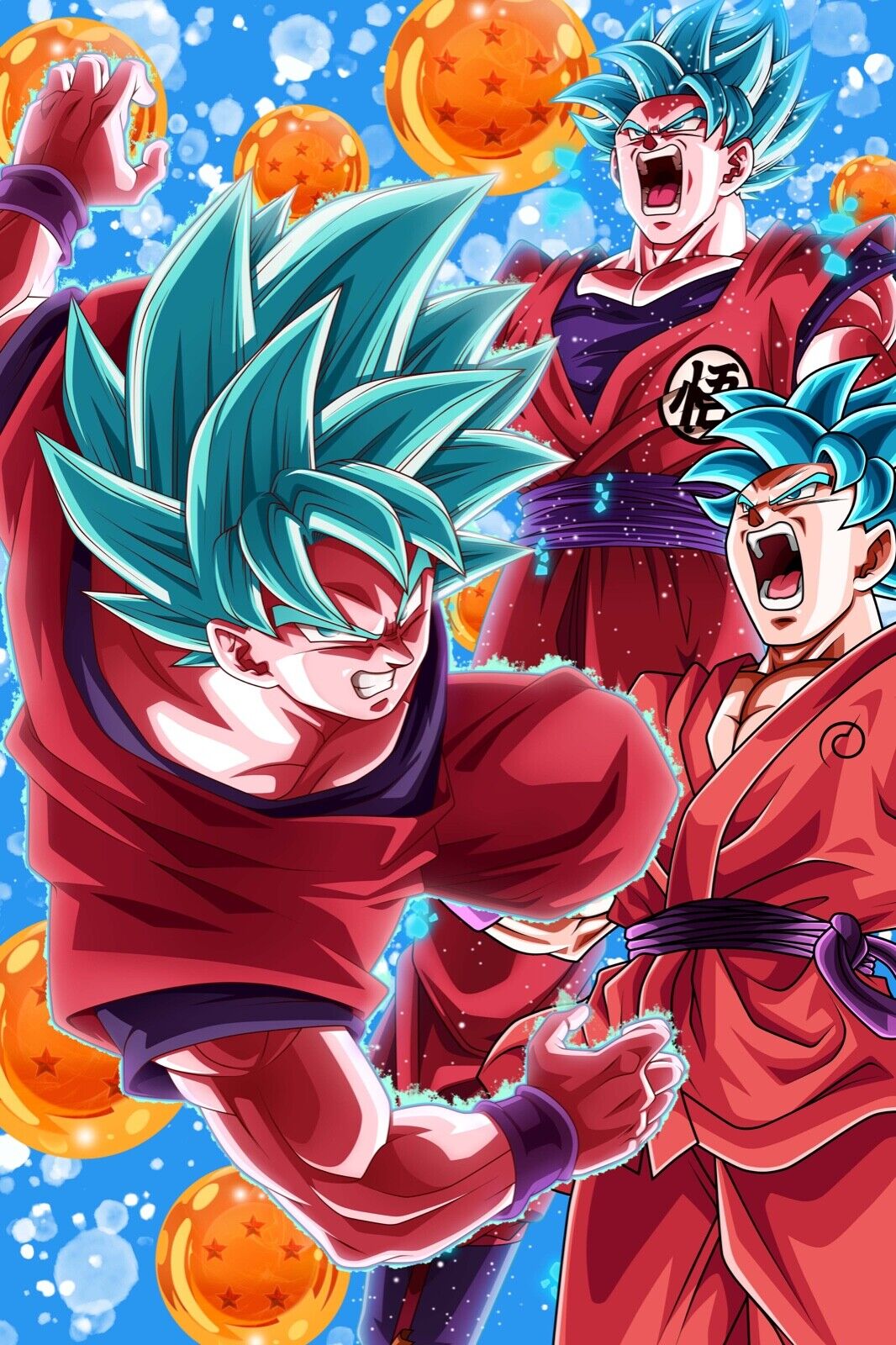 Goku Super Saiyan Blue Kaioken x20 / Surpass Your Limits | Postcard