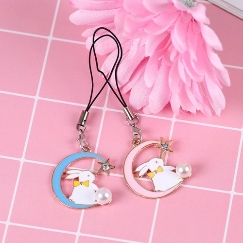 2 Pcs Alloy Pendant Keychain Lovers Men and Women Cellphone Charm Strap - 第 4/12 張圖片