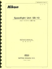 Nikon Speedlite Unit SB-10 1978 Service  Repair Manual English, Japanese 