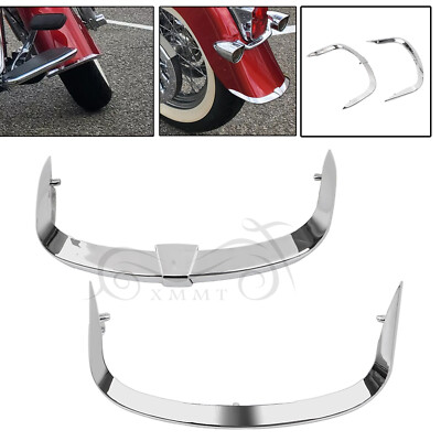 Chrome Lower Front & Rear Fender Tip For Harley Softail Deluxe