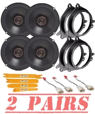 4 Infinity REF6532ex 6-1/2" Front & Rear Car Speaker Kit for 2005-2012 Scion TC