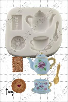 Silikonform Tee & Kekse | Lebensmittelgebrauch FPC Sugarcraft KOSTENLOSER UK-Versand!