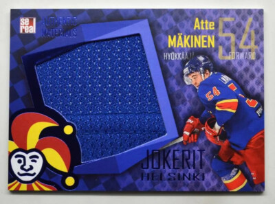 2016-17 KHL Jokerit Helsinki Jersey Card #JOK-JER-026 Atte Makinen 11/70