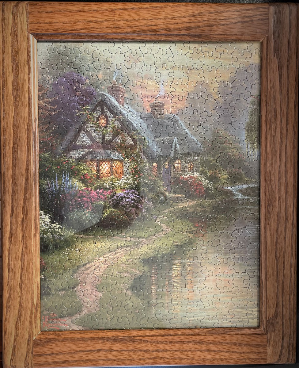 Thomas Kinkade framed puzzle | eBay