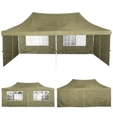 10x20' Pop Up Canopy Heavy Duty Commercial Instant Tent Waterproof Party Gazebo