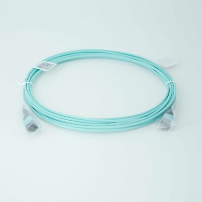 Glasfaser LWL Patchkabel 5m MTP(F) Elite - MTP(F) Elite Stecker aqua OM3 Multimo