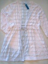 Plus Size Swimsuit Beach Cover Up Crochet Look Laser Cut Coast to Coast 1X