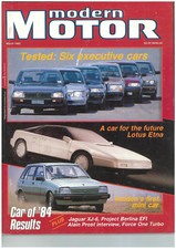 MODERN MOTOR car Magazine March 1985 CAR OF YEAR '84 Mitsubishi Nimbus Lotus Etn