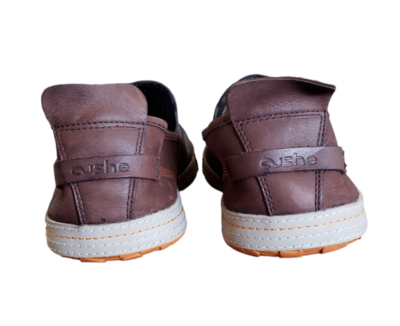 Cushe Shumakers Mark Slip On Shoes Leather Brown Ventilated 