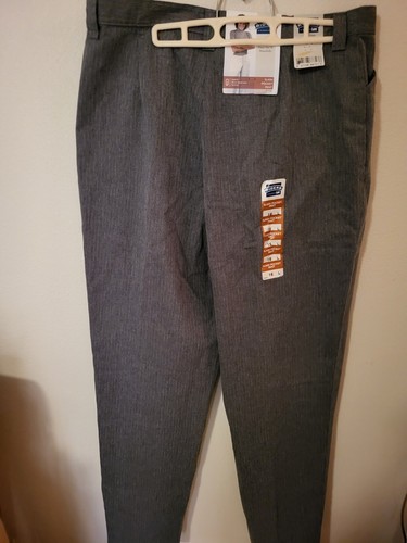 Riders Lee Womens Grey Pinstripe 16 L Slash Pocket Pant Misses 136 7066 36 W 34 - Picture 15 of 24